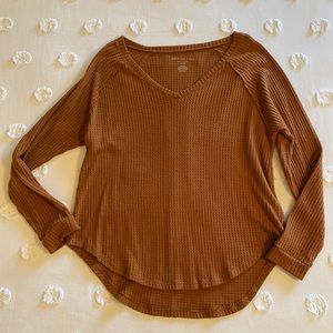 American Eagle Soft & Sexy Plush Long-Sleeve Tee